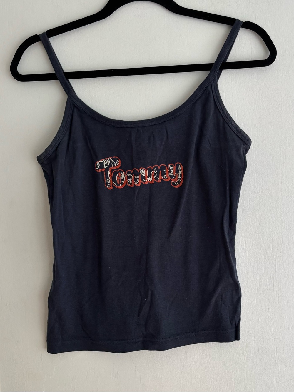 Sleeveless Tommy Hilfiger Logo Tank Top in Navy
